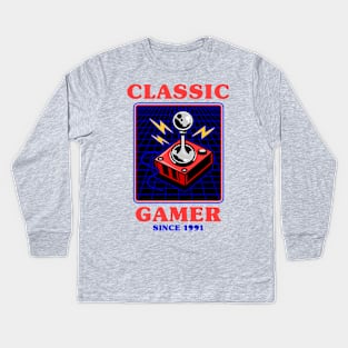 Classic gamer Kids Long Sleeve T-Shirt